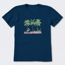Pelican Palm Flowerbed Short Sleeve T-Shirt