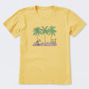 Pelican Palm Flowerbed Short Sleeve T-Shirt