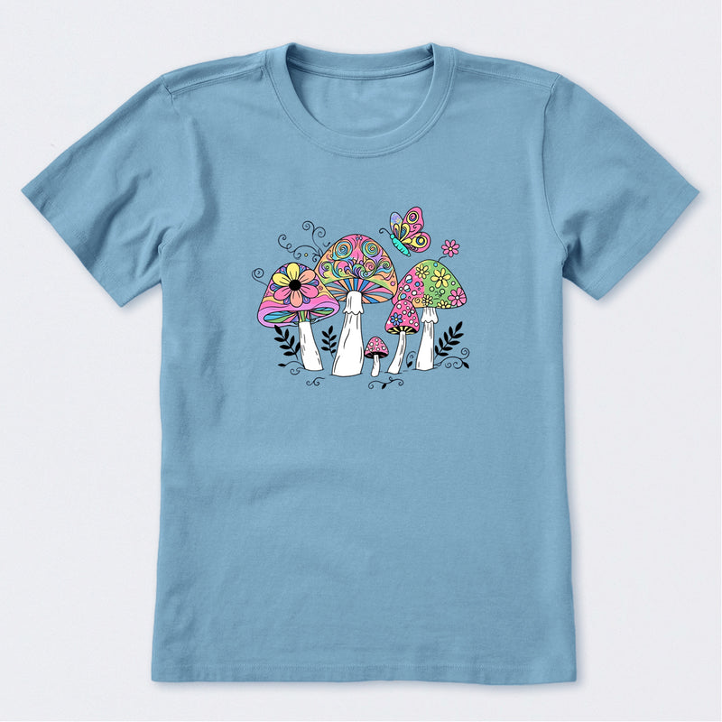 Tie Dye Mushrooms Short Sleeve T-Shirt