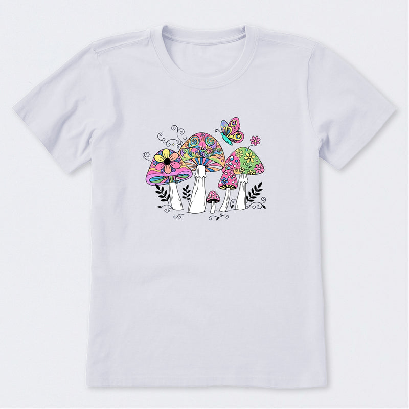 Tie Dye Mushrooms Short Sleeve T-Shirt