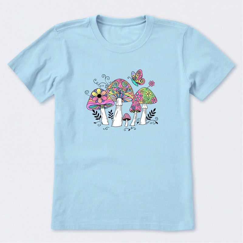 Tie Dye Mushrooms Short Sleeve T-Shirt