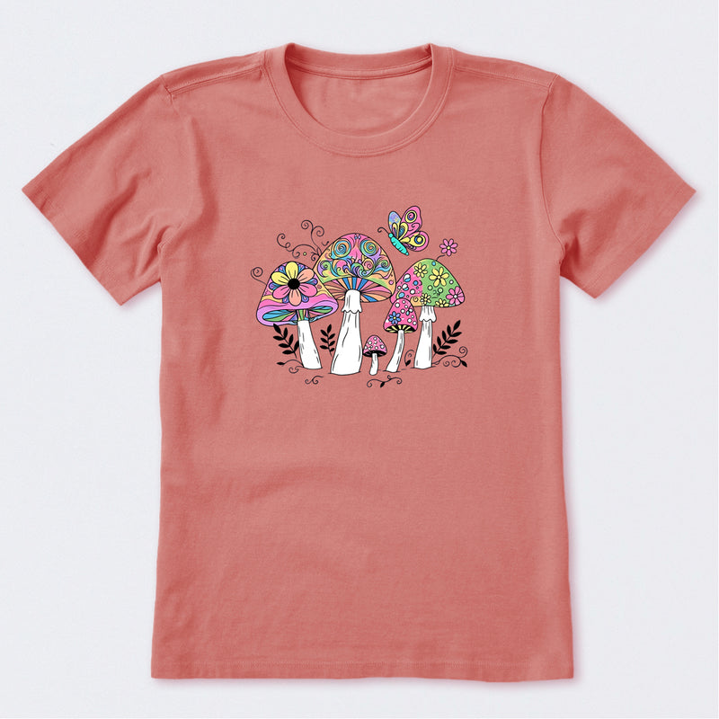 Tie Dye Mushrooms Short Sleeve T-Shirt