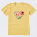 Heart of Hearts + Flowers Short Sleeve T-Shirt