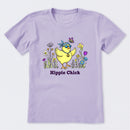 Hippie Chick Flowers Short Sleeve T-Shirt