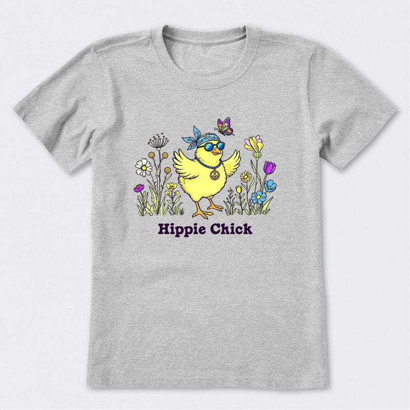 Hippie Chick Flowers Short Sleeve T-Shirt