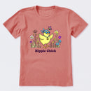 Hippie Chick Flowers Short Sleeve T-Shirt