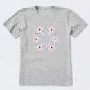 Hand Drawn Daisy Mandala Short Sleeve T-Shirt