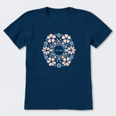 Hand Drawn Daisy Mandala Short Sleeve T-Shirt