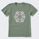 Hand Drawn Daisy Mandala Short Sleeve T-Shirt