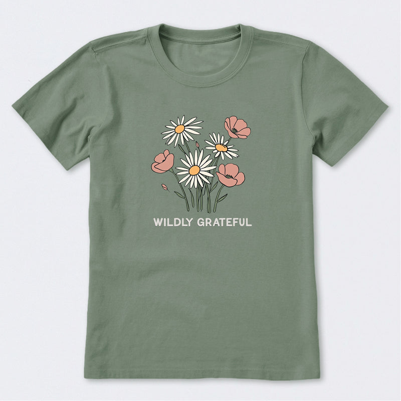 Wildly Grateful Bouquet  Short Sleeve T-Shirt