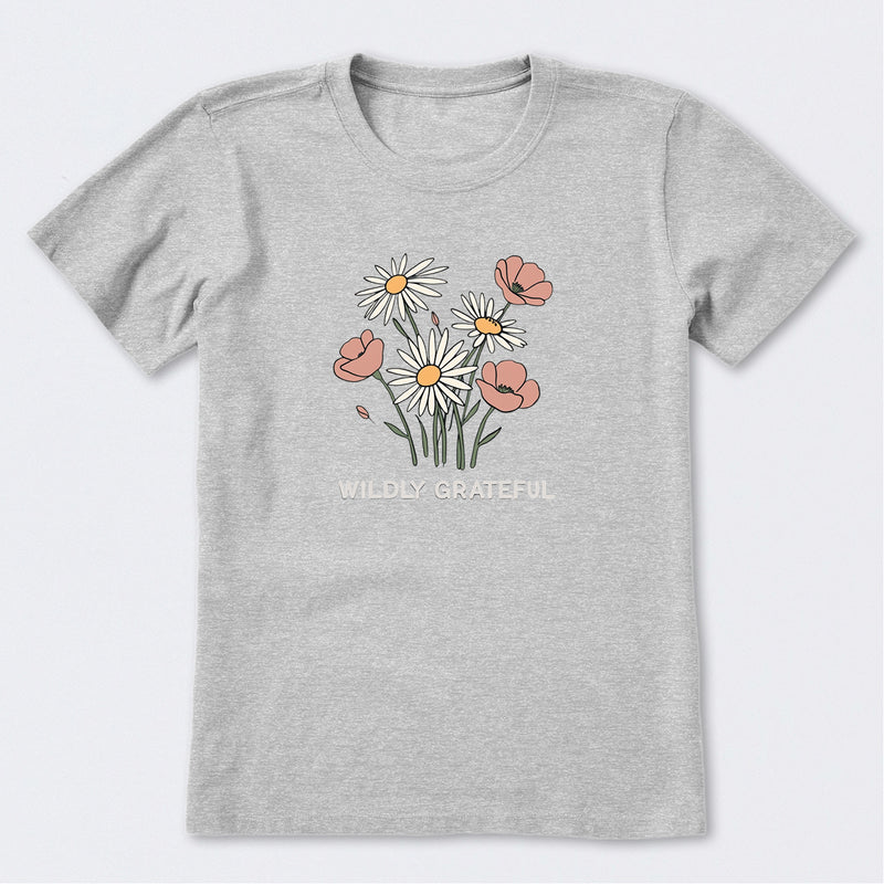 Wildly Grateful Bouquet  Short Sleeve T-Shirt