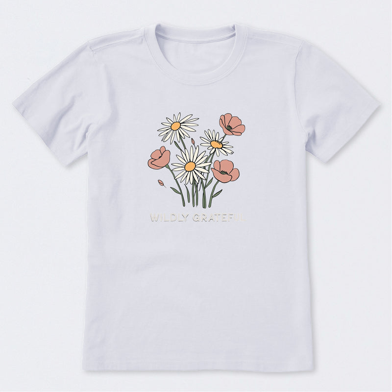 Wildly Grateful Bouquet  Short Sleeve T-Shirt