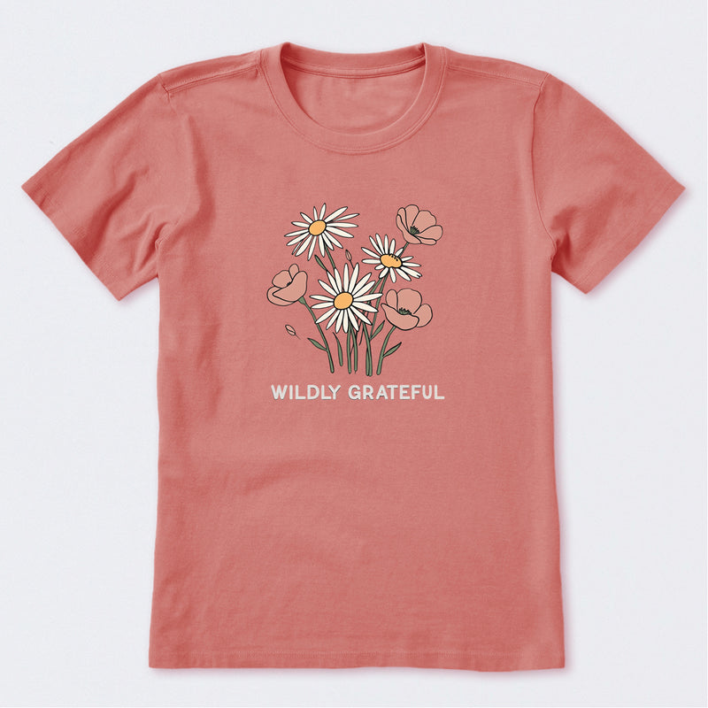 Wildly Grateful Bouquet  Short Sleeve T-Shirt