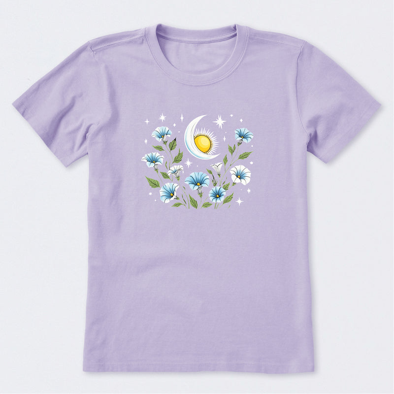 Sun and Moonflowers Short Sleeve T-Shirt