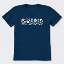 Spring Wildflowers Pattern Short Sleeve T-Shirt
