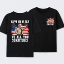 Smokey and the Bandit 4th of July Funny Sumbitches Independence Day T-Shirt