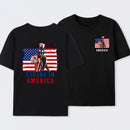 Apollo Creed Living In America July 4th Independence Day Graphic T-Shirt