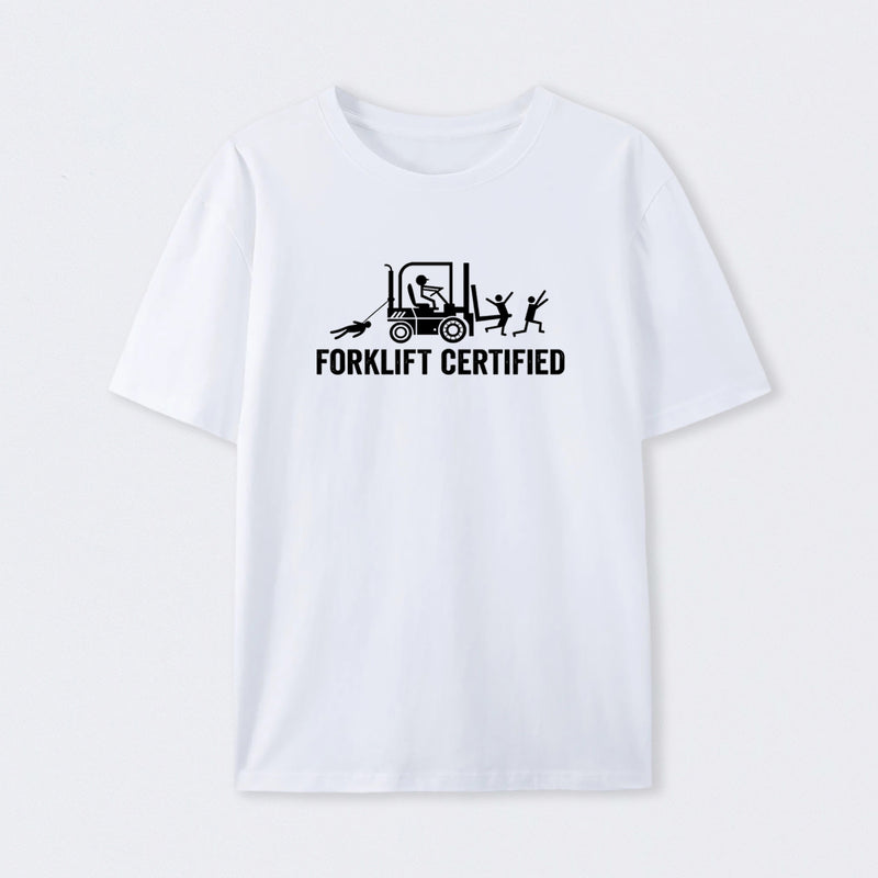 Forklift Certified Shirt Funny Certified Forklift Operator T-Shirt