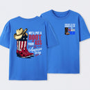American Cowboy Boots Patriotic Graphic T-Shirt