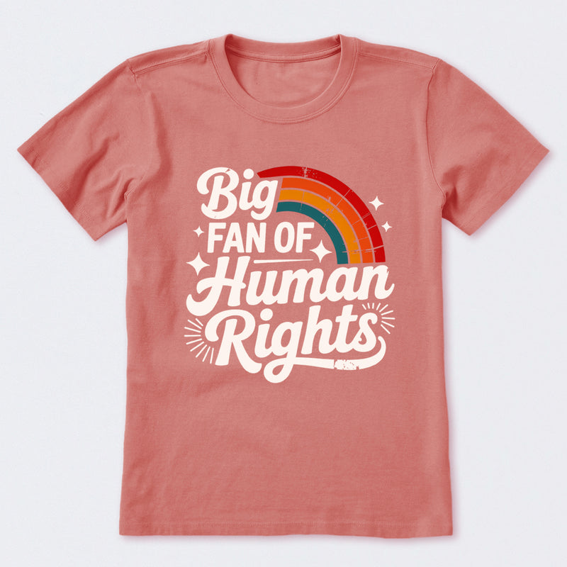 Big Fan Of Human Rights Rainbow T-Shirt
