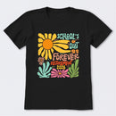 Personalized Colorful Sunflowers And Text T-Shirt