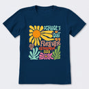 Personalized Colorful Sunflowers And Text T-Shirt
