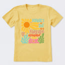Personalized Colorful Sunflowers And Text T-Shirt