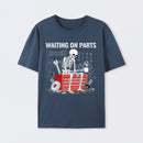 Waiting On Parts Funny Skeleton Auto Mechanic Technician T-Shirt