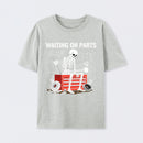 Waiting On Parts Funny Skeleton Auto Mechanic Technician T-Shirt