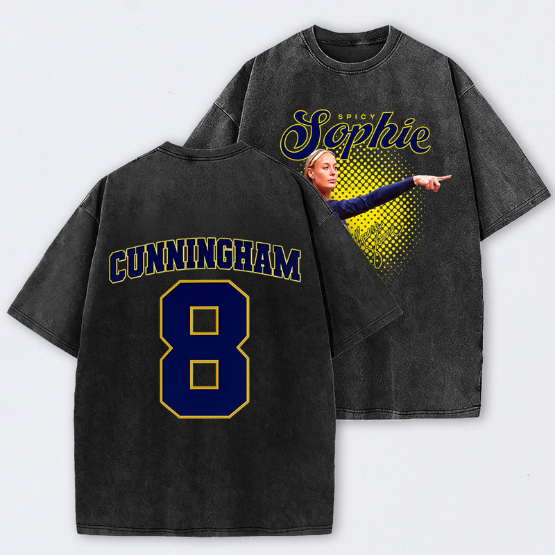 Sophie Cunningham Basketball Fan Gift Washed Graphic T-Shirt