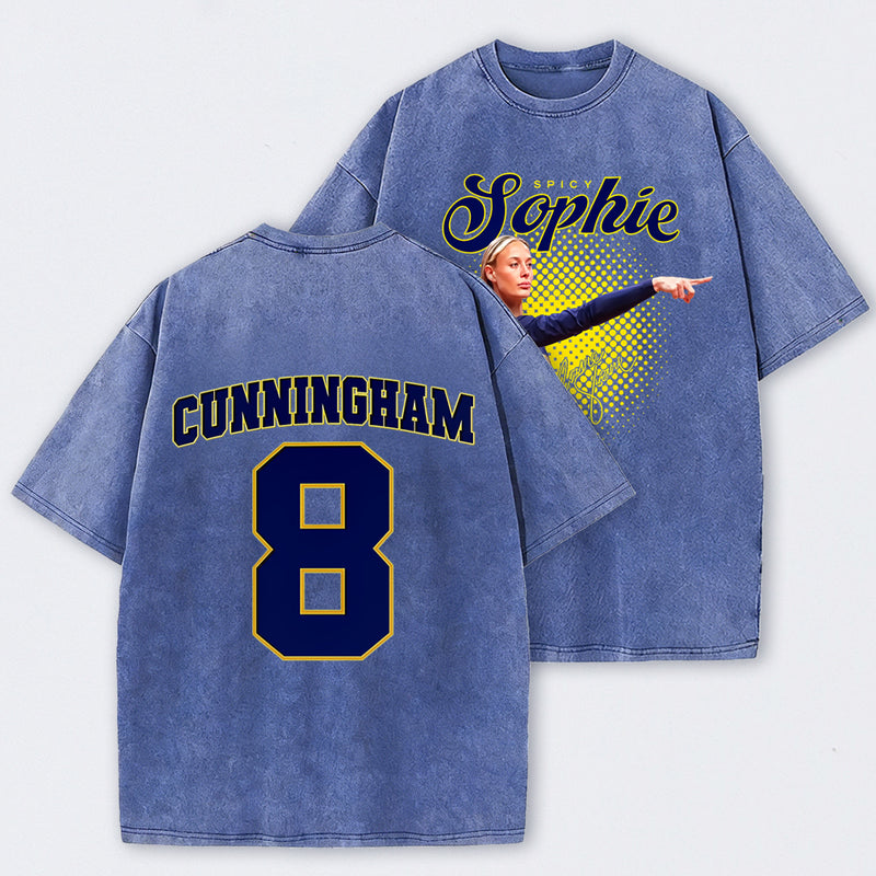 Sophie Cunningham Basketball Fan Gift Washed Graphic T-Shirt