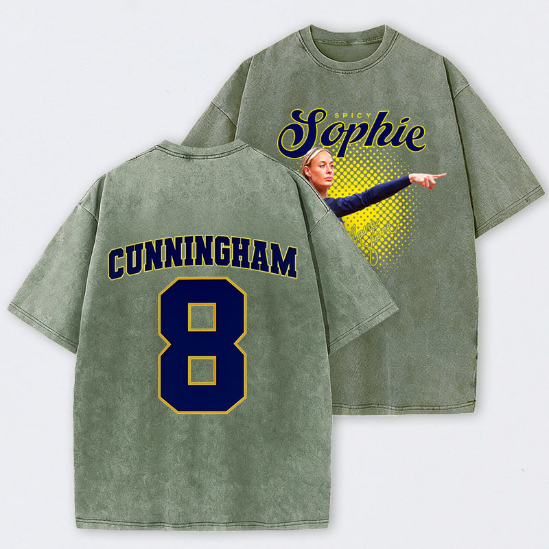 Sophie Cunningham Basketball Fan Gift Washed Graphic T-Shirt