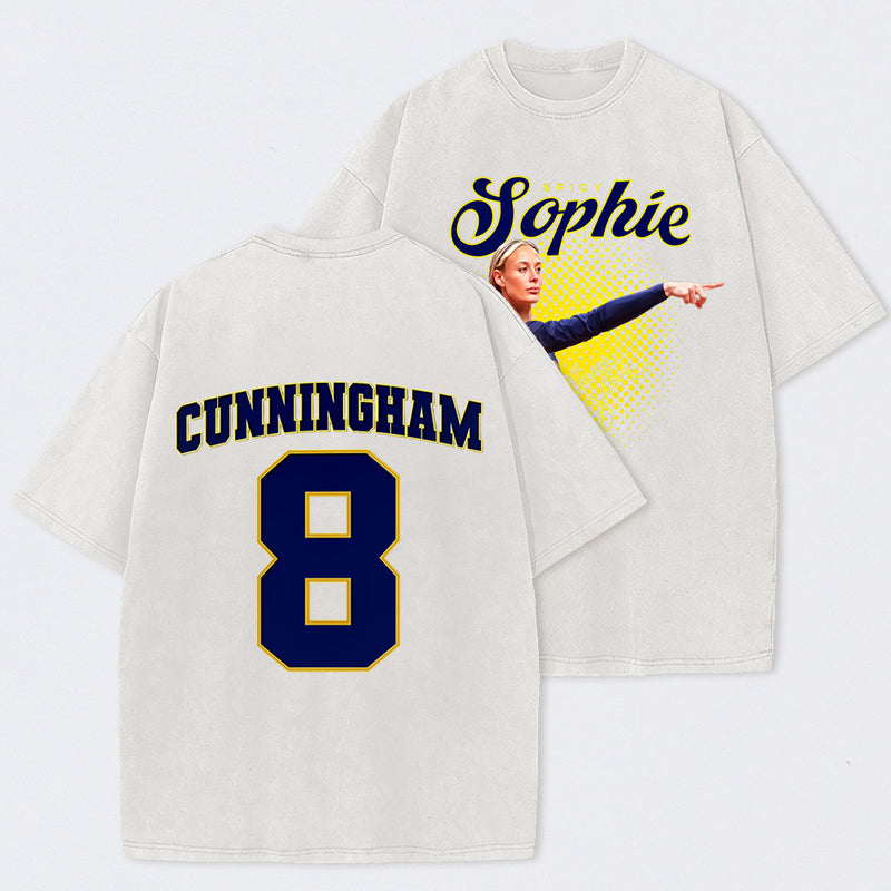 Sophie Cunningham Basketball Fan Gift Washed Graphic T-Shirt