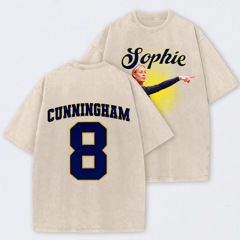 Sophie Cunningham Basketball Fan Gift Washed Graphic T-Shirt
