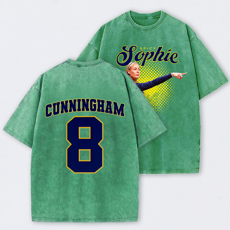 Sophie Cunningham Basketball Fan Gift Washed Graphic T-Shirt