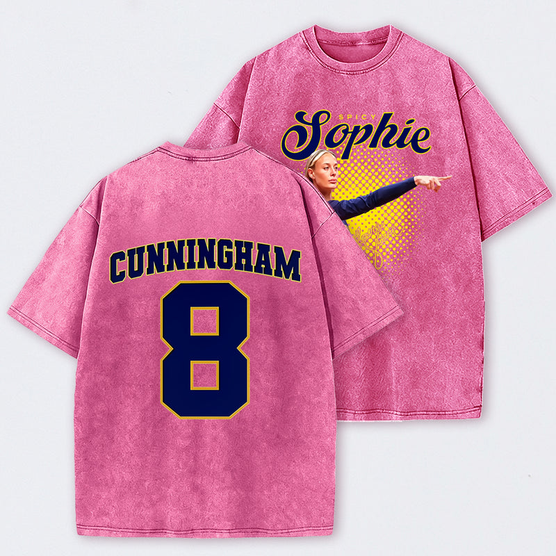 Sophie Cunningham Basketball Fan Gift Washed Graphic T-Shirt