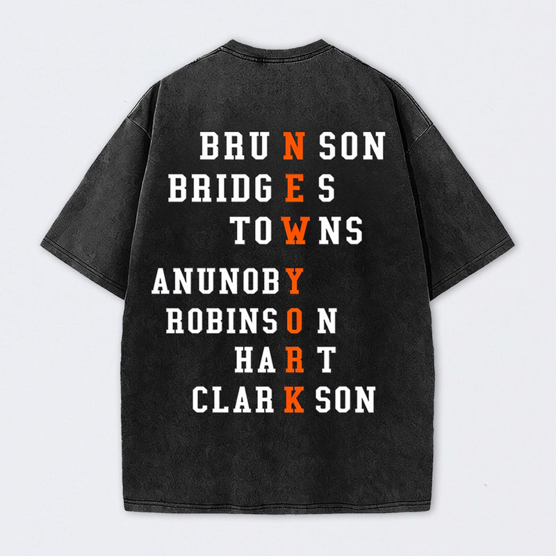 NewYork 2 Side Basketball Fans T-Shirt