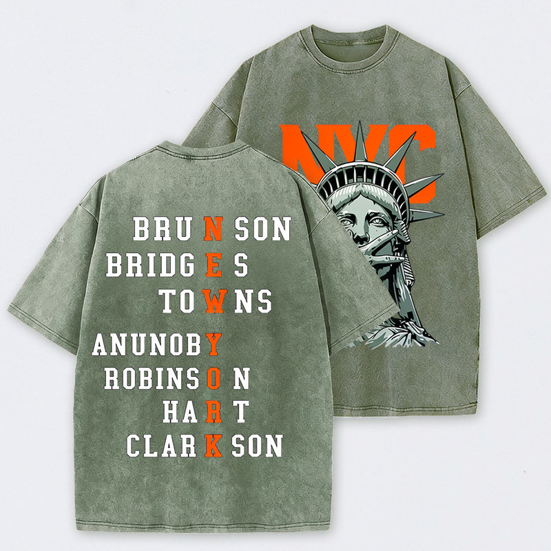 NewYork 2 Side Basketball Fans T-Shirt