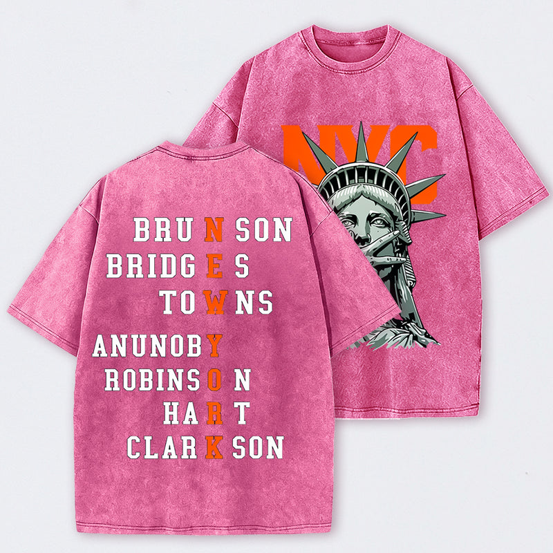 NewYork 2 Side Basketball Fans T-Shirt