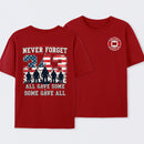 Never Forget 343 Firefighter 25th Anniversary Gift For Heroes T-Shirt