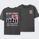 Never Forget 343 Firefighter 25th Anniversary Gift For Heroes T-Shirt