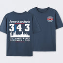 9/11 Memorial New York Firefighter Memorial 343 T-Shirt