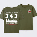 9/11 Memorial New York Firefighter Memorial 343 T-Shirt