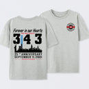 9/11 Memorial New York Firefighter Memorial 343 T-Shirt