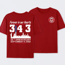 9/11 Memorial New York Firefighter Memorial 343 T-Shirt