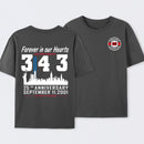 9/11 Memorial New York Firefighter Memorial 343 T-Shirt