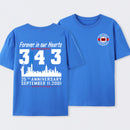 9/11 Memorial New York Firefighter Memorial 343 T-Shirt