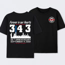 9/11 Memorial New York Firefighter Memorial 343 T-Shirt