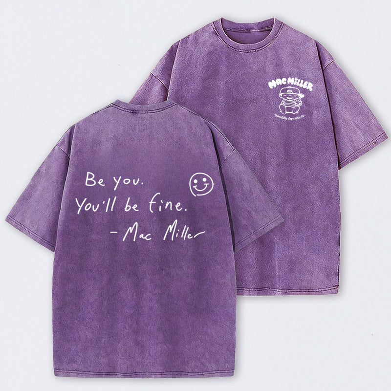 Mac Miller Quote Vintage Hip Hop Rap Washed T-Shirt
