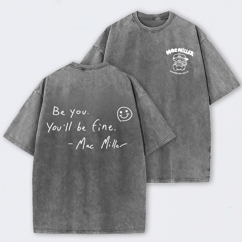Mac Miller Quote Vintage Hip Hop Rap Washed T-Shirt